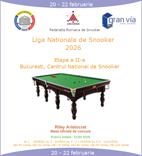 Campionat National de Snooker 2026